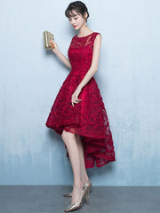 Elegant Lace Zipper Cocktail Party Prom Midi Dress