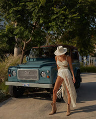 Lack Tassel Peals Bandage Naked Waist Cut Out Party Evening Dress