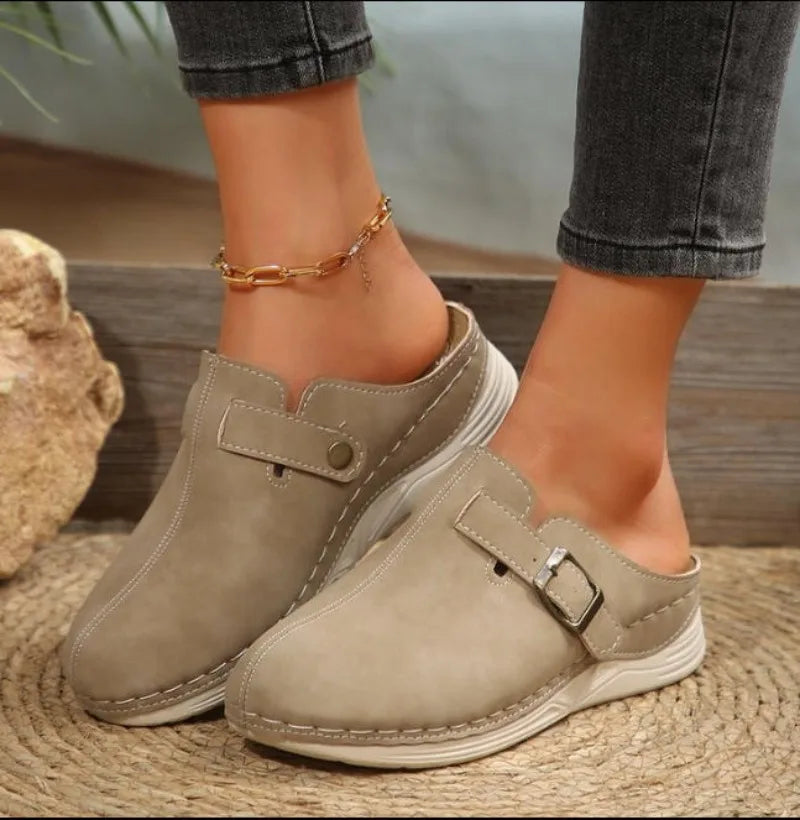 Large Size 42 Baotou Half Slippers for Spring Shoes