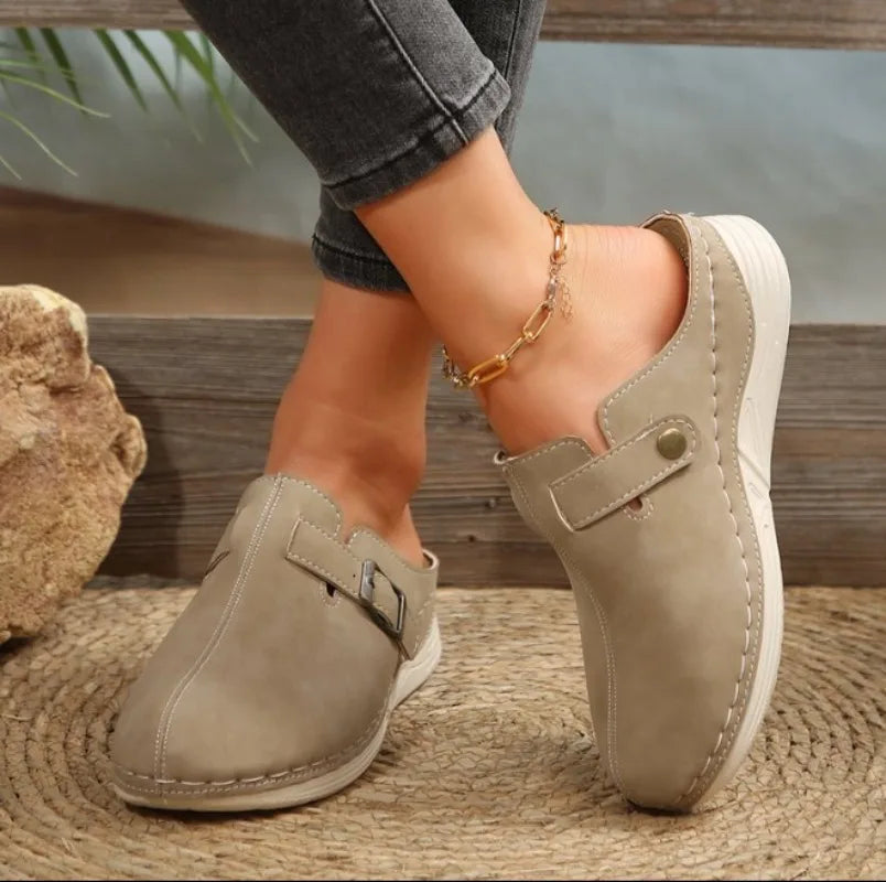 Large Size 42 Baotou Half Slippers for Spring Shoes