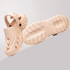Light Non-Slip Openwork Hole EVA Slippers Man Outdoor Flat Sandals Breathable Beach Flip-flops Massage Comfort Shoe