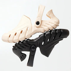Light Non-Slip Openwork Hole EVA Slippers Man Outdoor Flat Sandals Breathable Beach Flip-flops Massage Comfort Shoe