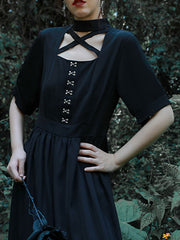 Lolita OP Cross Front One Piece Traditional Dresses