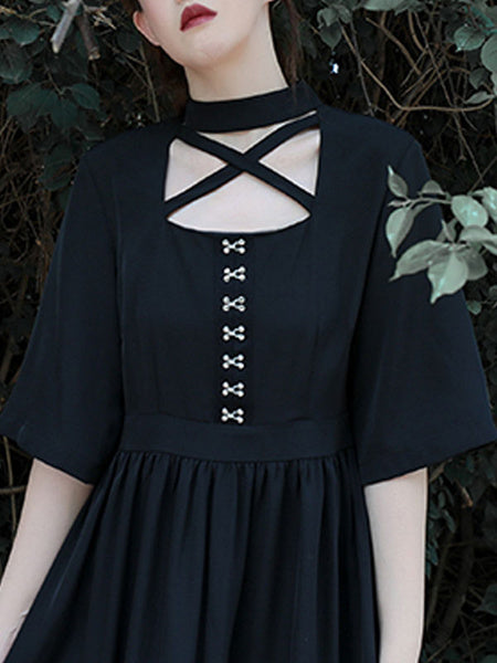 Lolita OP Cross Front One Piece Traditional Dresses