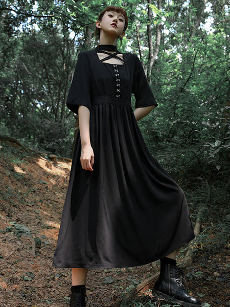 Lolita OP Cross Front One Piece Traditional Dresses