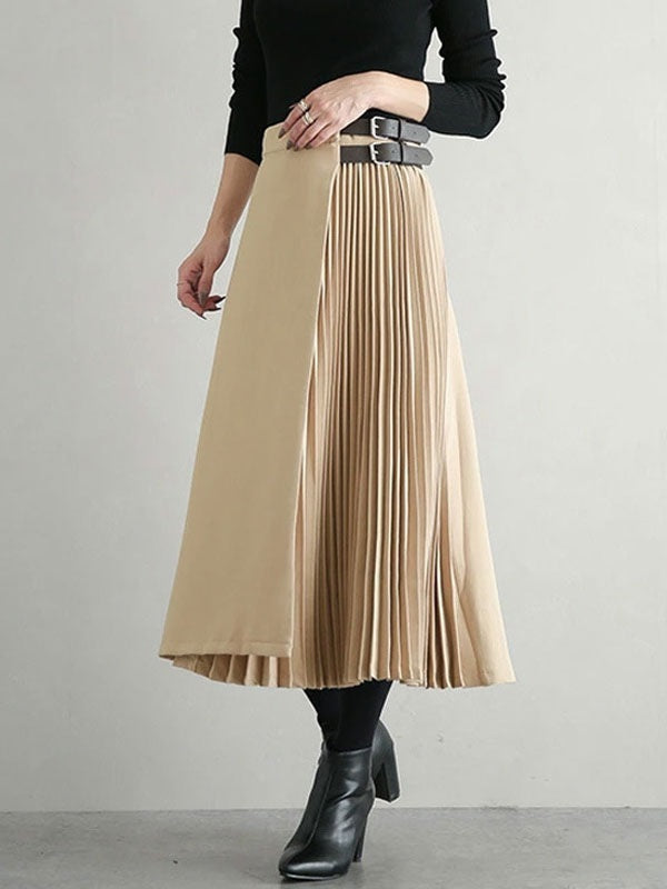 Long Skirt Cotton Polyester Bottoms
