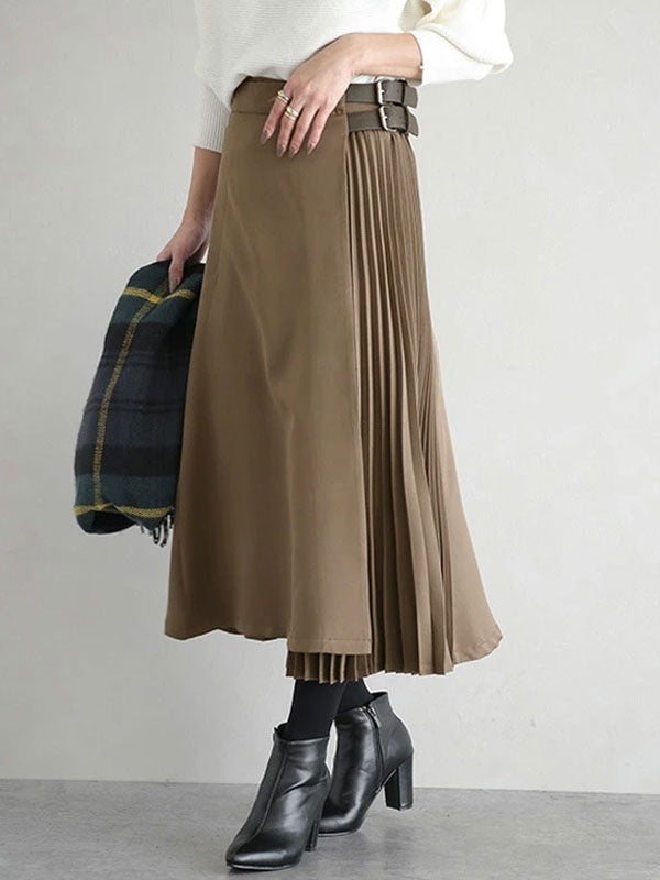Long Skirt Cotton Polyester Bottoms
