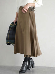 Long Skirt Cotton Polyester Bottoms