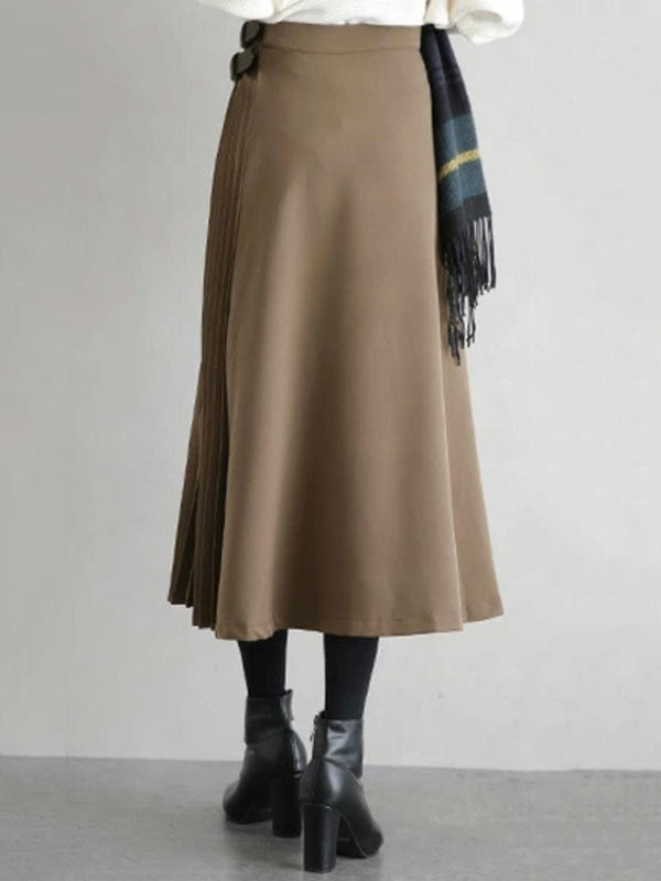 Long Skirt Cotton Polyester Bottoms