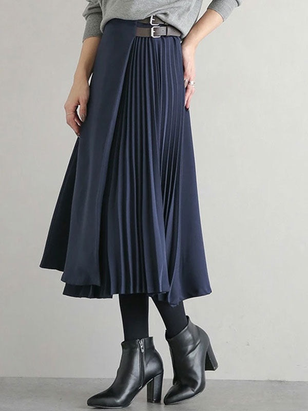 Long Skirt Cotton Polyester Bottoms