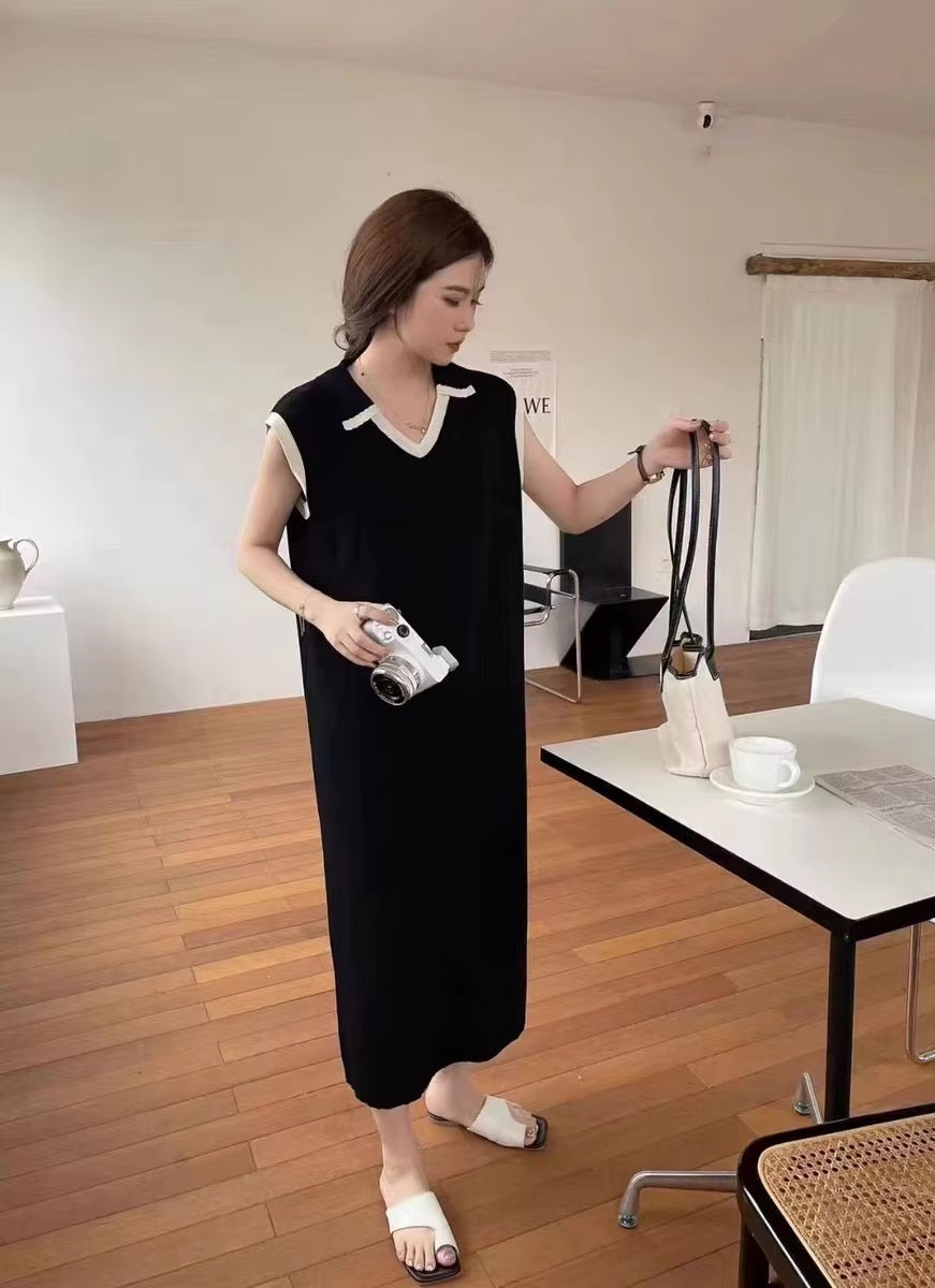 Long Vestido Vintage Beach Bodycon Prom Robe Knitted Slim Dress