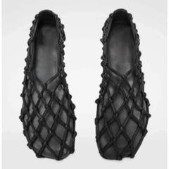 Luxury Brand Designer Flat Sandals for Woven Hollow Loafers Comfort Beach Casual Shoe Zapatos De Mujer