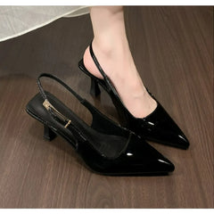 Luxury Designer Sandals Pointed Toe Singbacks Shoes