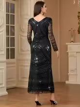 Luxury Elaborate Sequin Ankle-Length Beaded Prom Maxi Dresses