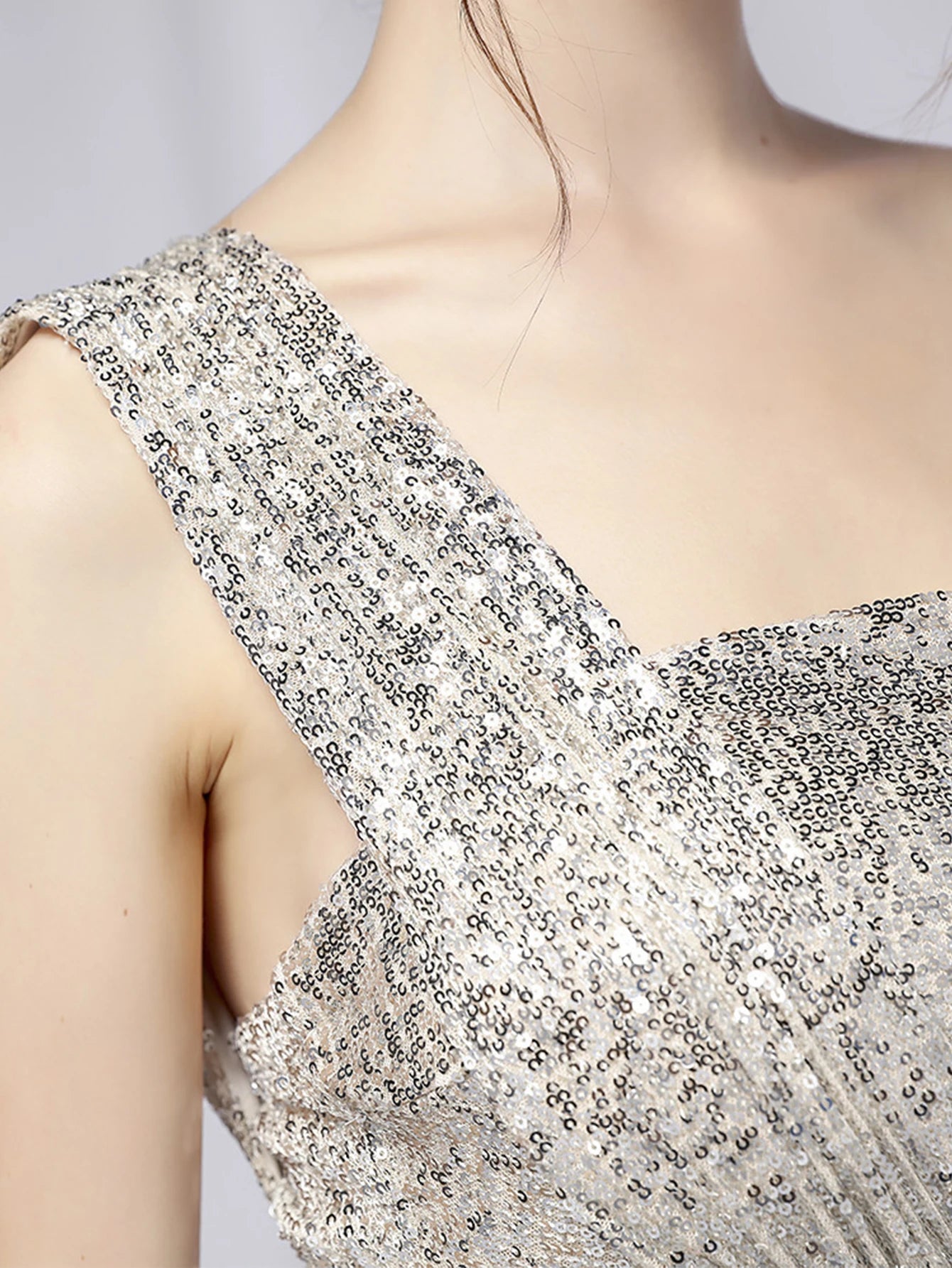 Luxury Elegant Backless Sequin Birthday Party Mini Dress