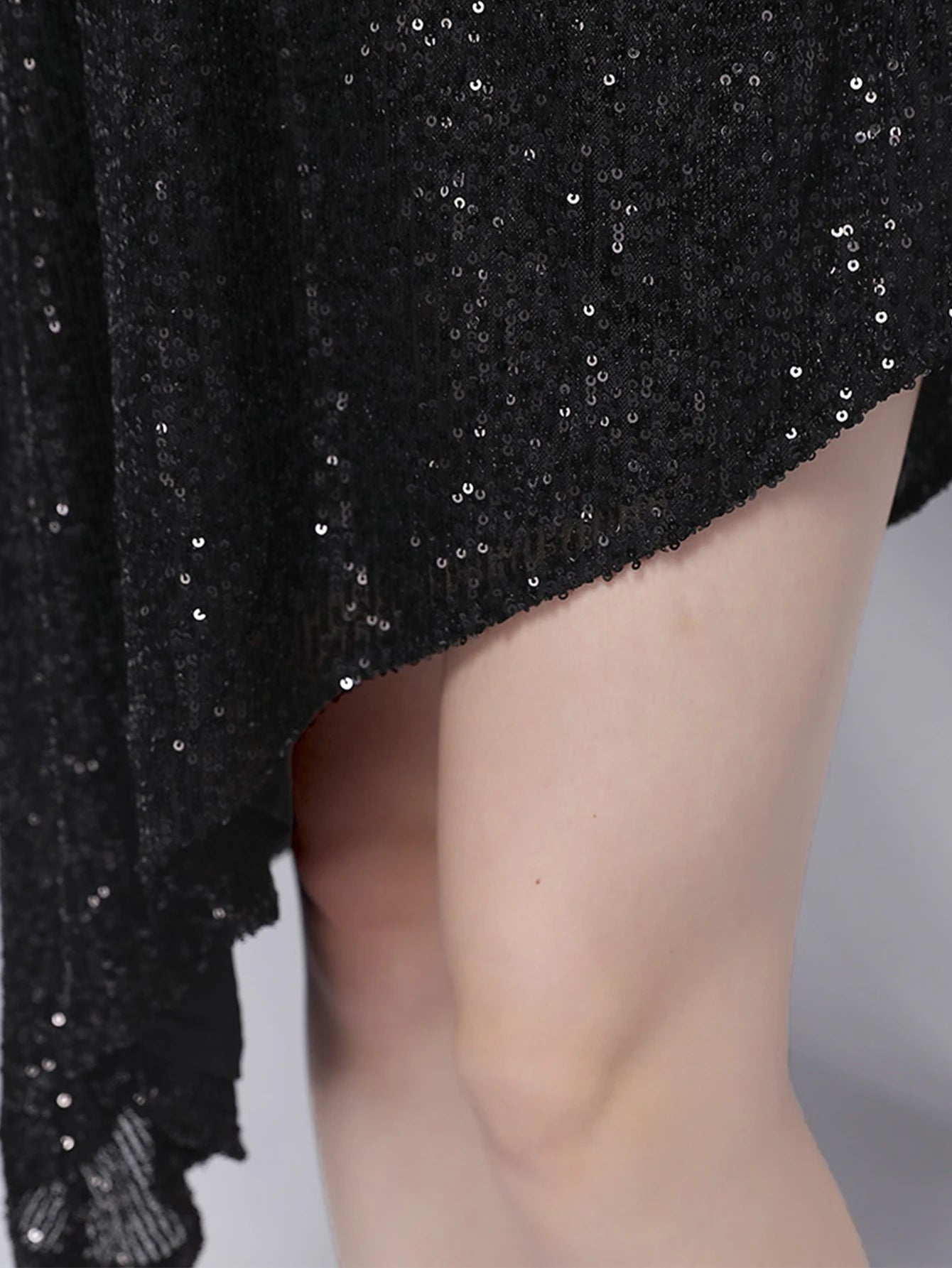 Luxury Elegant Backless Sequin Birthday Party Mini Dress