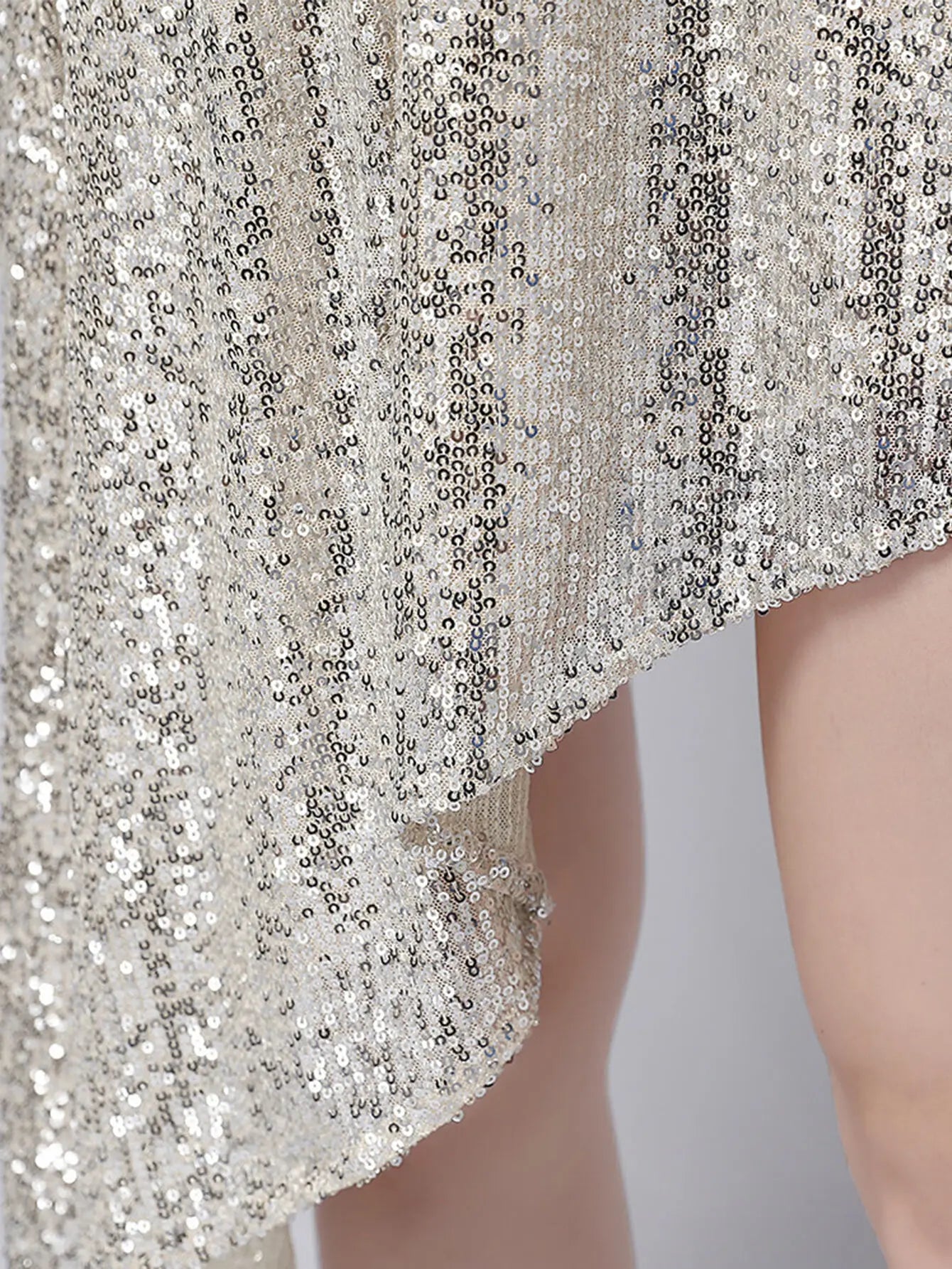 Luxury Elegant Backless Sequin Birthday Party Mini Dress