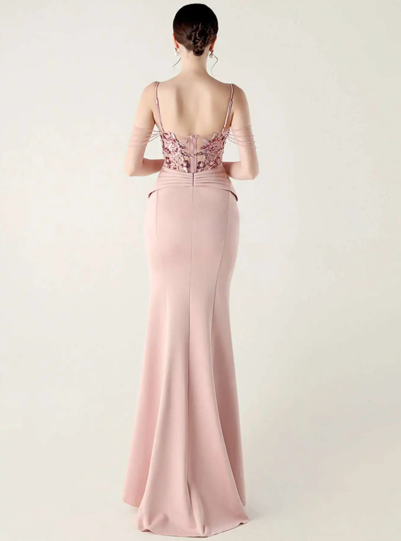 Luxury Elegant Backless Sleeveless  Erotic Vestidos Split Prom Party long Dresses