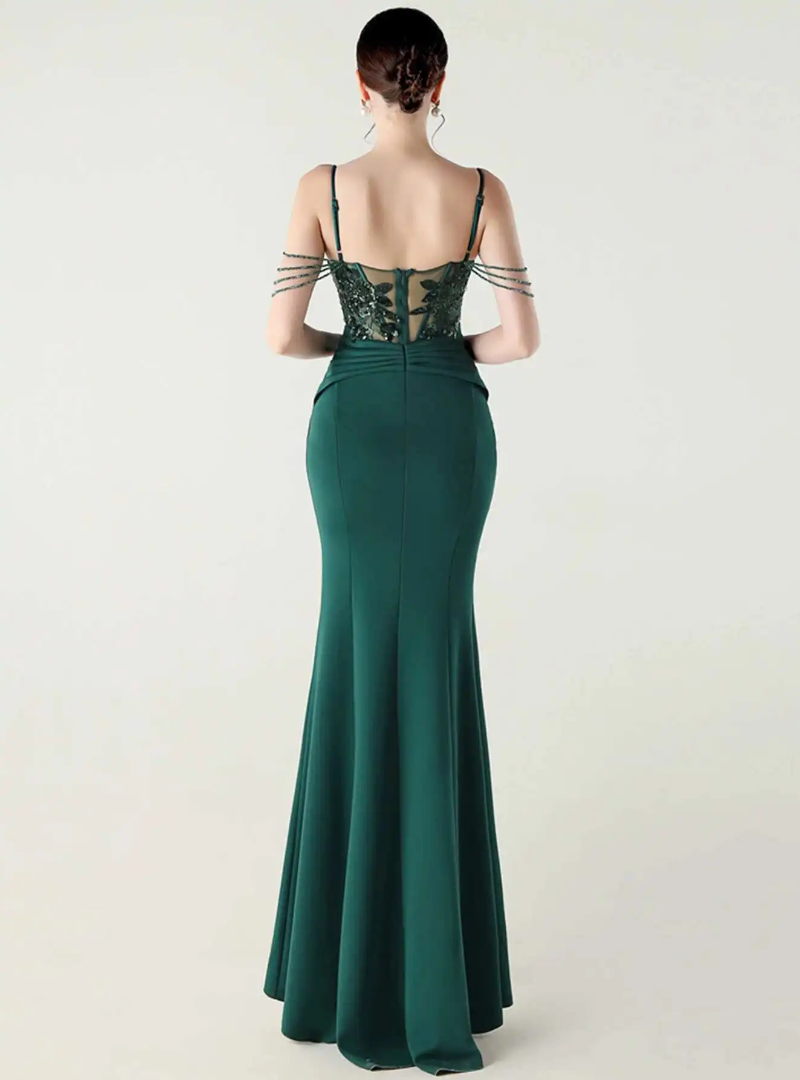 Luxury Elegant Backless Sleeveless  Erotic Vestidos Split Prom Party long Dresses