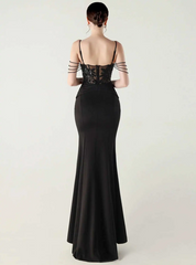 Luxury Elegant Backless Sleeveless  Erotic Vestidos Split Prom Party long Dresses