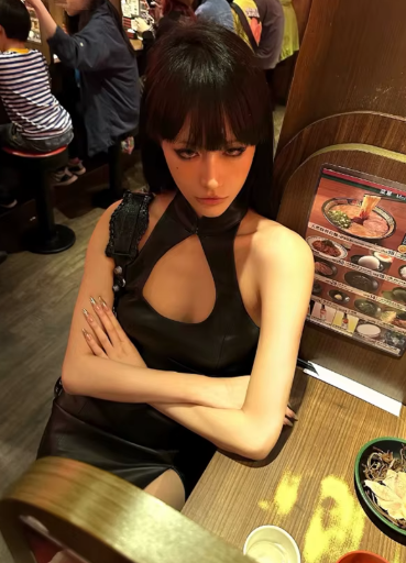 Luxury Hollow Out sleeveless Zippers Faux Leather Halter Mini Dress