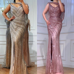Luxury Mermaid Beading Elegant Evening Dresses