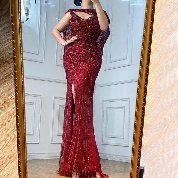 Luxury Mermaid Beading Elegant Evening Dresses