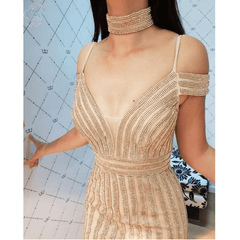Luxury Off the Shoulder Evening Night Party Dress
