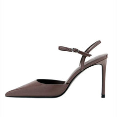 Luxury Patent Leather Ankle-Strap High Heel