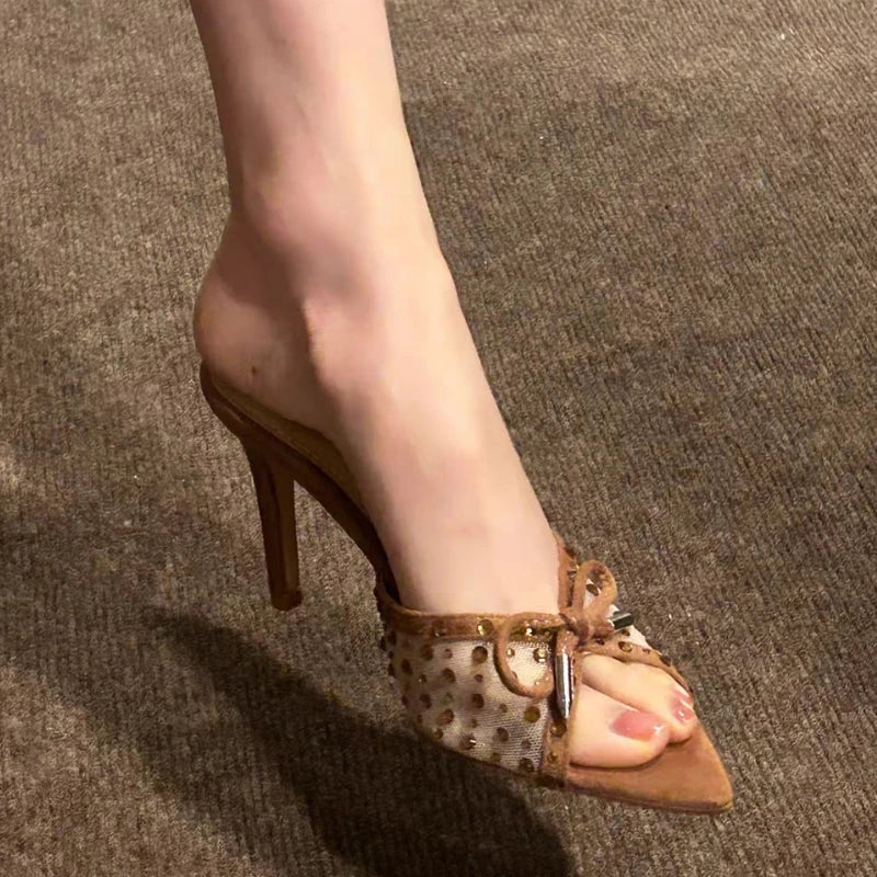 Luxury Rhinestone Mesh High Heel