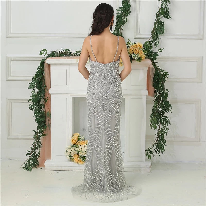 Luxury Mermaid Diamond Beading Evening Dresses
