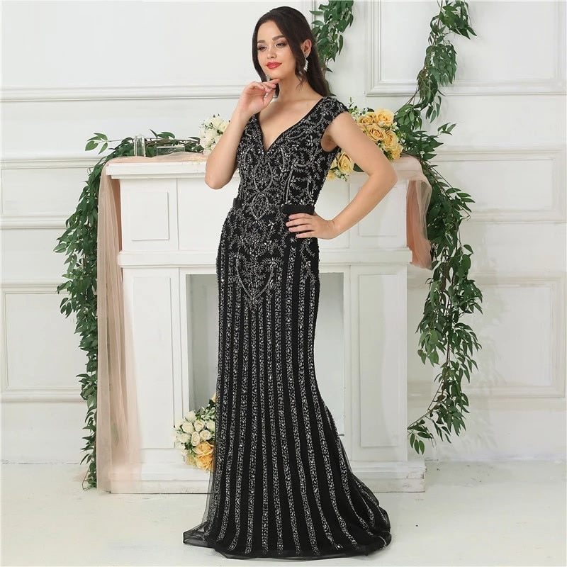Luxury Mermaid Diamond Sequined Party Dress