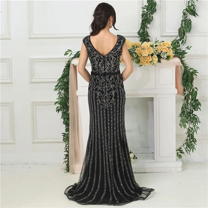 Luxury Mermaid Diamond Sequined Party Dress