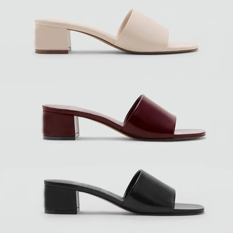 Luxury Street Style Square Heel