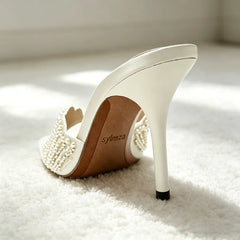 Luxury String Bead Detail Heel