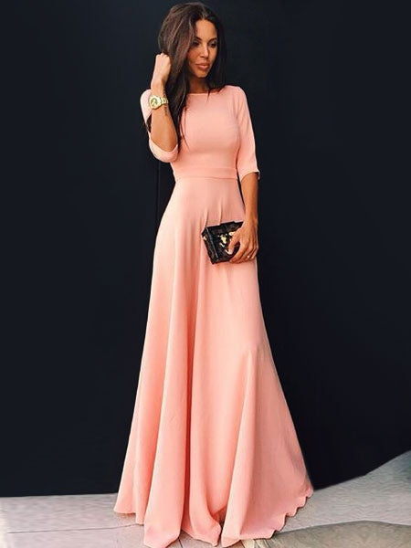 Maxi Dress Long Prom Dress Long Sleeve Wrap Party Dress