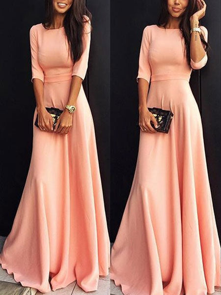 Maxi Dress Long Prom Dress Long Sleeve Wrap Party Dress