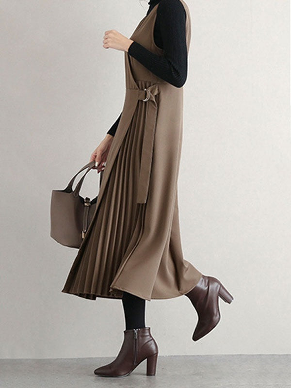 Maxi Dress V-Neck Polyester Casual Asymmetrical Floor Length Dress
