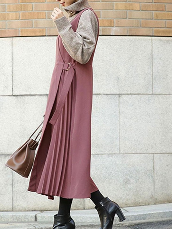 Maxi Dress V-Neck Polyester Casual Asymmetrical Floor Length Dress