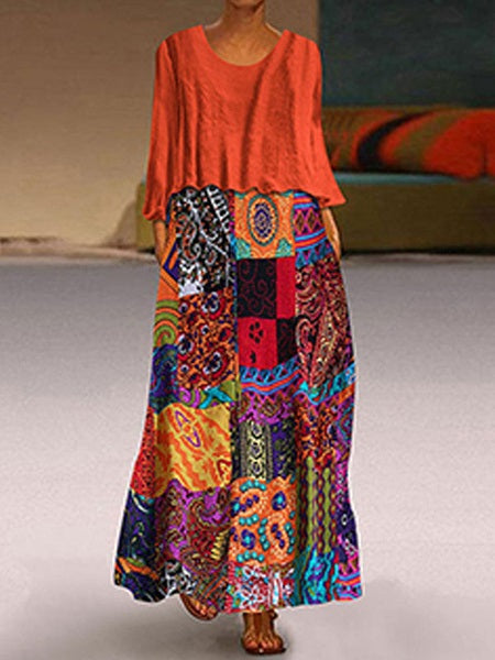 Maxi Dresses Printed Long Dress