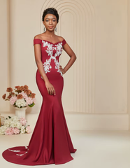 Mermaid Bodice Strappy Back Sophisticated Bespoke Evening Maxi Dresses