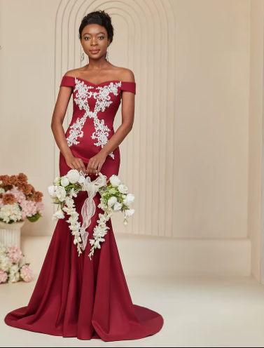 Mermaid Bodice Strappy Back Sophisticated Bespoke Evening Maxi Dresses