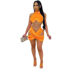 Mesh Patchwork Sleeveless  Club Bodycon Dress