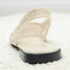 Mesh Weave Cutout Flat Sandals Light Comfortable Slingback Flats Shoe Designer Luxury Beach Sandals Breathable