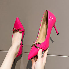 Metal Belt Buckle Shoes