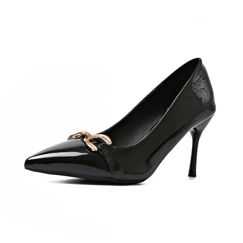 Metal Belt Buckle Shoes