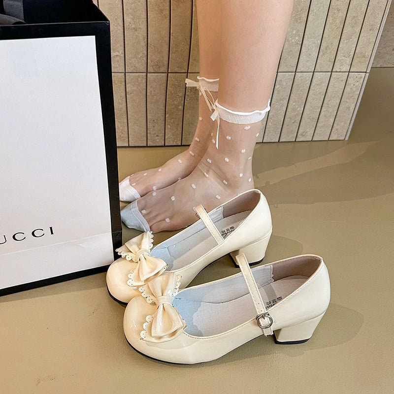 Cute Butterfly-knot Lolita Mary Jane Shoes