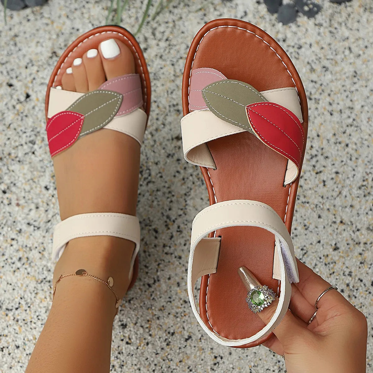 Designer Sandals Outdoor Soft Breathable Casual Flat Shoes