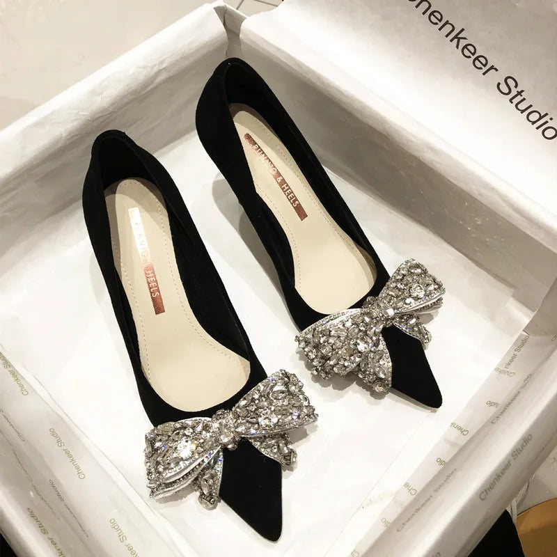 Bowknot Pointed Toe High Heel