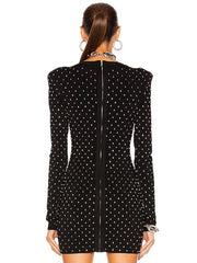 Hollow Out Long Sleeve Party Outfits Dress